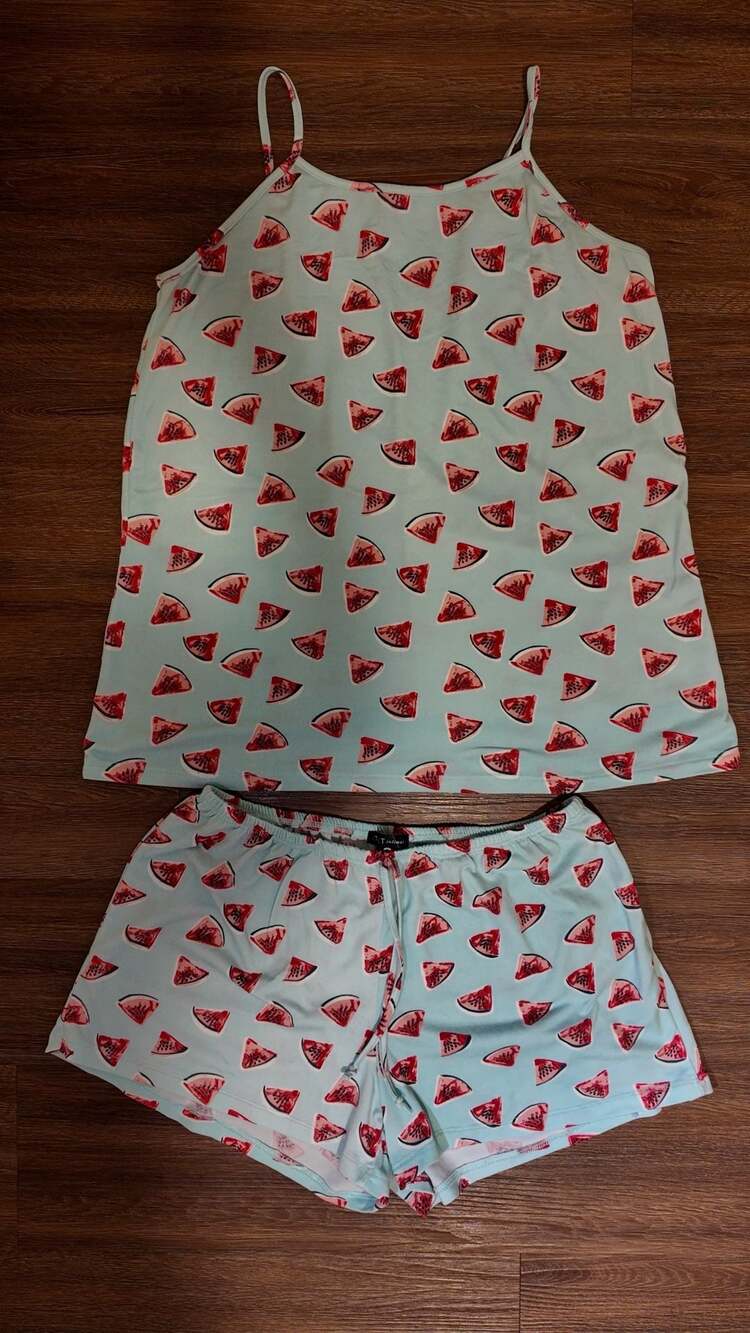 Tart Intimates Watermelon Pajama Set Tank & Shorts Size Small
